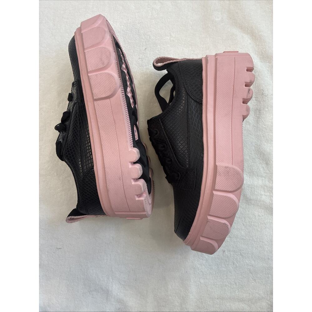 Sorel Caribou X Womens Waterproof Leather Platform Shoes Sneaker Black Pink Sz 5 - Picture 5 of 7